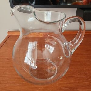 Clear Glass Serving Pitcher